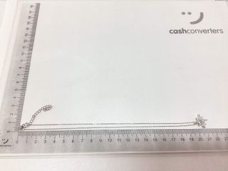 cadena plata 925mm con piedra con circonita 19 2.5cm