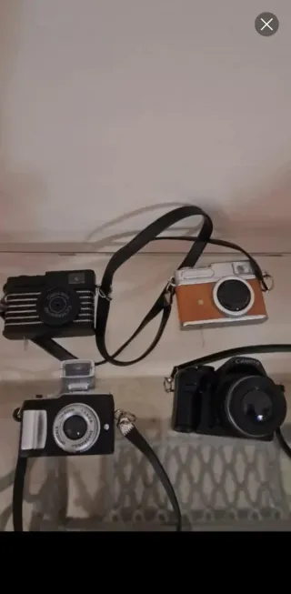 Fotocamere vintage in miniatura per bambole