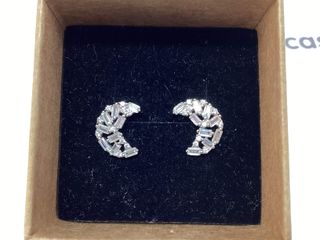 pendientes plata 925mm con piedra con circonita