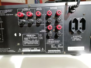 Receptor AV Onkyo TX-DS595 Negro/Plateado