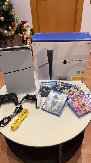 Pack PS5 + 5 Juegos + 2 Mandos