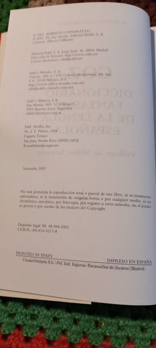 Coz, Diccionario Fantasma De La Lengua Espanola...