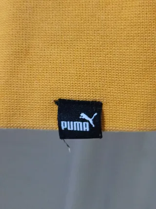 Felpa con cappuccio donna Puma gialla