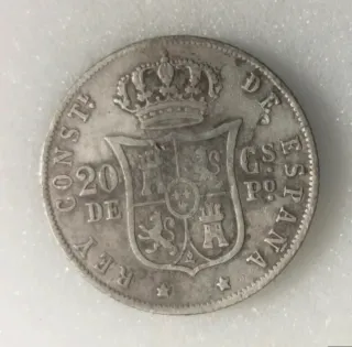 20 Centimos Alfonso XII 1885