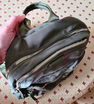 Mochila pequeña mujer verde