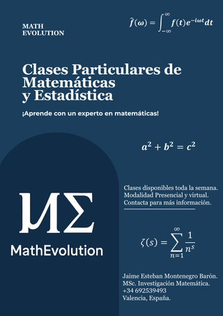 Clases particulares de matemáticas y estadística