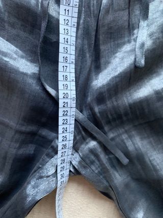 Pantalón mujer de fiesta gris con brillo