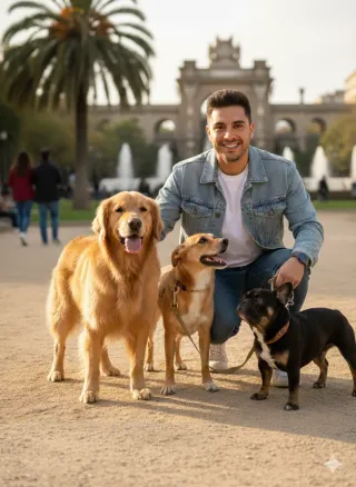 Paseador de perros en Sarrià-Sant Gervasi