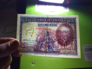 Pareja 25 Pesetas 1923 Correlativas