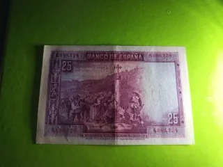 Pareja 25 Pesetas 1923 Correlativas