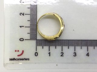 anillo oro 18k con piedra con circonita