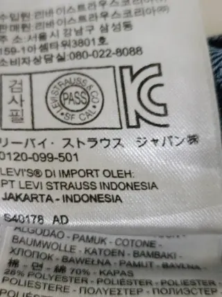 Jeans Levi's Donna Leggings Vintage Blu