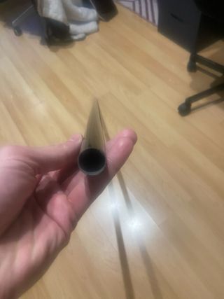 Barra Cortina Negra diametro 20mm y 1,24m