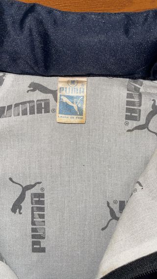 Chaqueta Puma azul y rosa vintage90s original