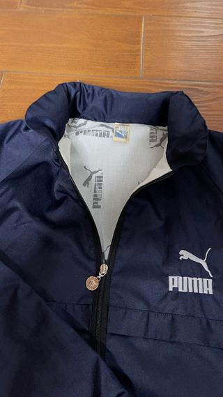 Chaqueta Puma azul y rosa vintage90s original