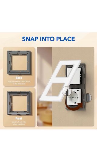 Interruptor y Enchufe Blanco 1 Gang 2V