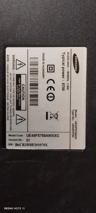 Placa Base TV Samsung UE40F5700AW