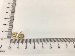 pendientes oro 18k con piedra