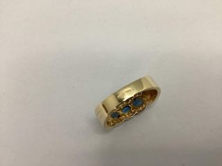 anillo oro 18k con piedra con circonita