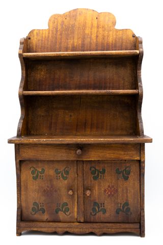 Aparador Muñecas Francés Madera Porcelana