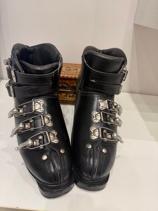 Scarponi sci MUNARI neri fibbie metallo