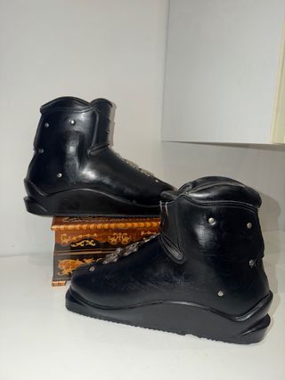 Scarponi sci MUNARI neri fibbie metallo