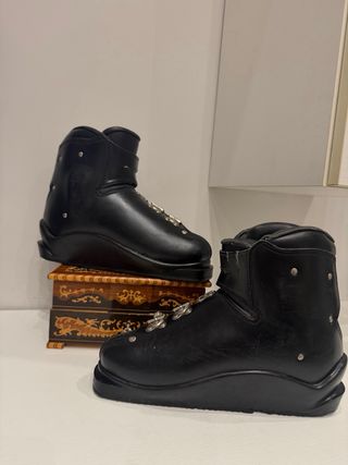 Scarponi sci MUNARI neri fibbie metallo