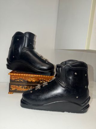 Scarponi sci MUNARI neri fibbie metallo