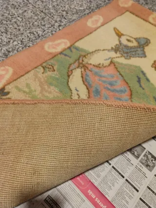 Alfombra infantil de tela con pato