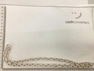 cadena plata 925mm con piedra con circonita 30cm