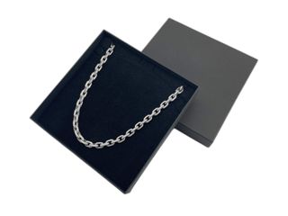 cadena plata 925mm con piedra con circonita 30cm