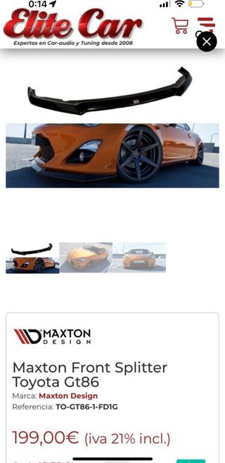 Lip Maxton Toyota GT86