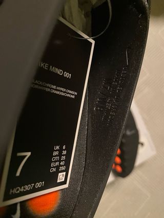 Nike Mind 001 Negras (Talla 40/25cm)