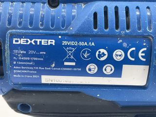 atornillador a bateria dexter 20vid2