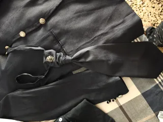 Traje de novio azul marino, un solo uso