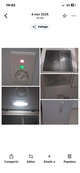 Congelador pequeño casi nuevo