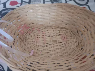 Cestas de mimbre con asas