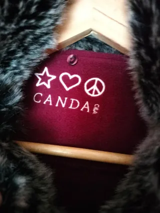 Capa/Poncho elegante con cuello de pelo