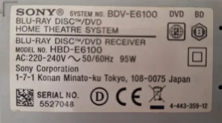 Sony BDV-E6100 Home Cinema 5.1