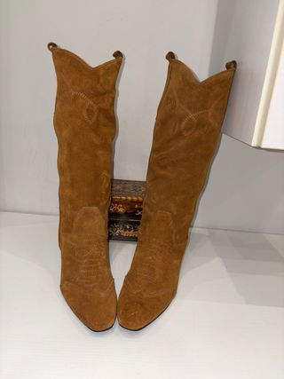 Stivali Alti Pelle Marrone