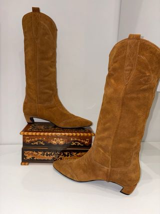 Stivali Alti Pelle Marrone