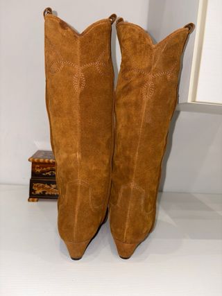 Stivali Alti Pelle Marrone