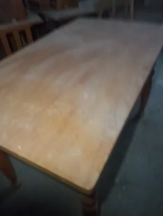Mesa de comedor de madera fija 120x69