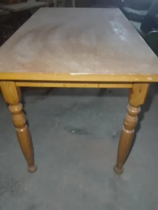 Mesa de comedor de madera fija 120x69