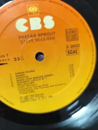 Vinilo / Vinyl – Prefab Sprout. Steve McQueen LP