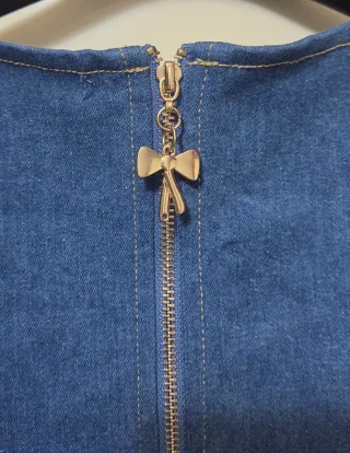 Vestido vaquero abalorios