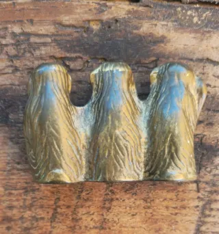 Monos Sabios Bronce Vintage