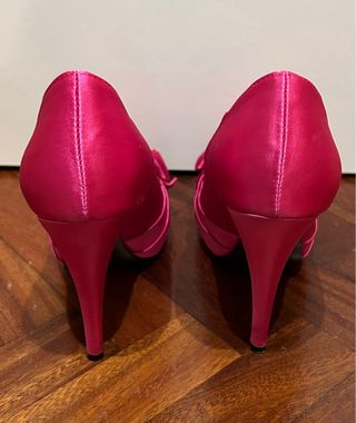 Zapatos de tacón fiesta Victoria Delef fucsia