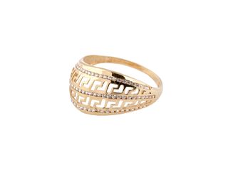 anillo oro 18k con piedra con circonita