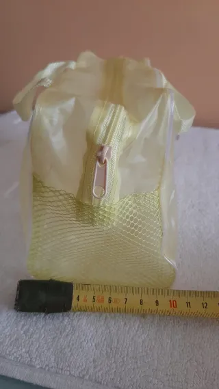 2 Neceser/Bolsa Maquillaje Beige/Plata